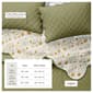 FreshFolds Ilianna 3pc. Floral Scalloped Cotton Quilt Set - image 5