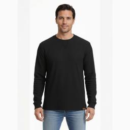 Mens Mountain Ridge Heavyweight Thermal Long Sleeve Crew Tee