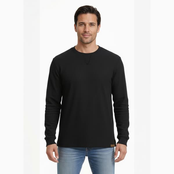 Mens Mountain Ridge Heavyweight Thermal Long Sleeve Crew Tee