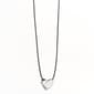 Design Collection Silver-Tone Heart Corded Necklace - image 1