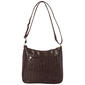 Julia Buxton Mikki Crocodile Crossbody - image 3