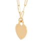 Gold Classics™ Polished Heart on Paperclip Chain Pendant Necklace - image 2