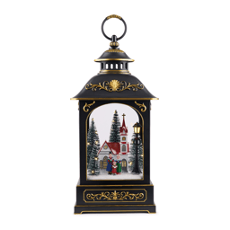 Melrose 17.5in. LED Lantern Scene with Church & Carolers