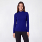 Petite Napa Valley Long Sleeve Solid Mock Neck Sweater - image 2