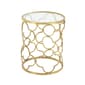 9th & Pike® Gold Contemporary Metal Accent Table - image 2