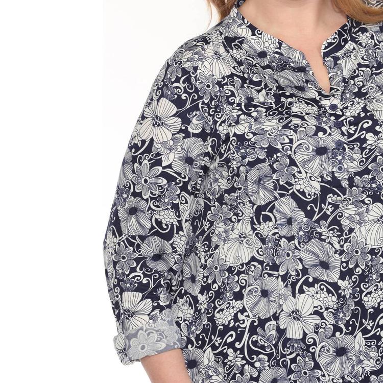 Plus Size White Mark 2pc. Floral Print Tunic and Pant Set
