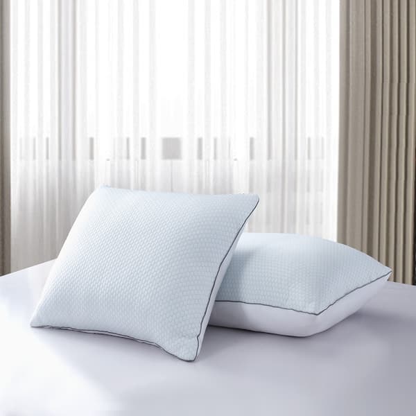 Serta&#174; 233 TC Summer And Winter White Goose Feather Bed Pillows