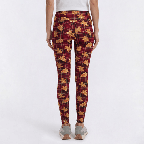 Womens French Laundry Plaid Gingerbread Skinny Leggings