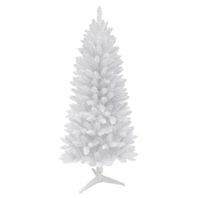 Puleo International 6ft. White Artificial Pine Christmas Tree