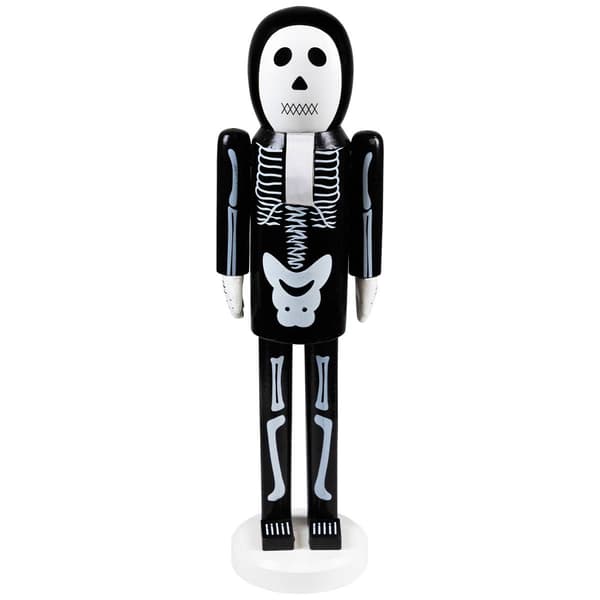 Northlight Seasonal 14in. Wooden Skeleton Halloween Nutcracker