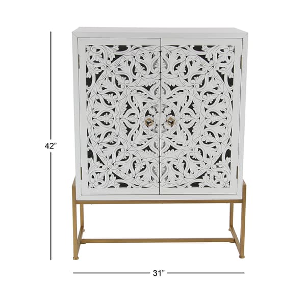 9th & Pike&#174; White Chinese Red Pine Cabinet
