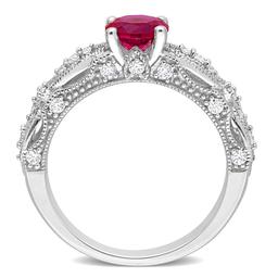 Gemstone Classics™ 10kt. Gold Lab Created Ruby & Sapphire Ring
