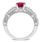 Gemstone Classics™ 10kt. Gold Lab Created Ruby & Sapphire Ring - image 2