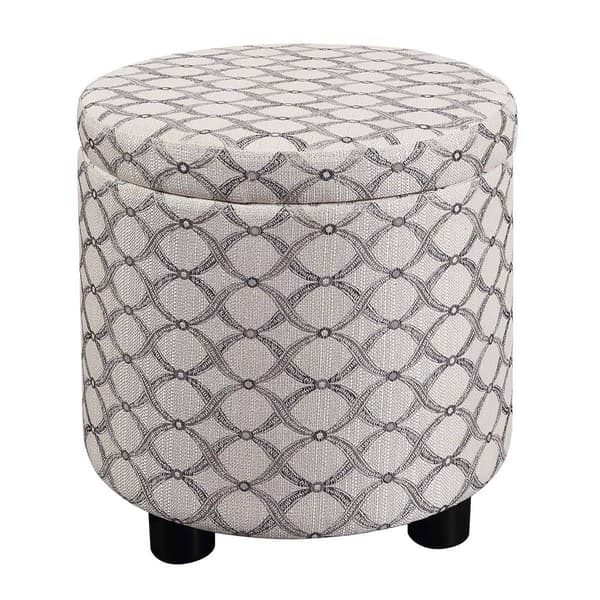 Convenience Concepts Designs4Comfort Geometric Storage Ottoman - image 