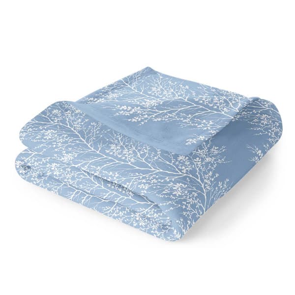 Spirit Linen Home(tm) Velvet Plush Foliage Throw Blanket