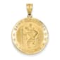 Unisex Gold Classics(tm) 14kt. Gold St. Christopher Pendant - image 1
