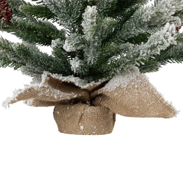 Northlight Real Touch™ 25in. Potted Flocked Fir Christmas Tree