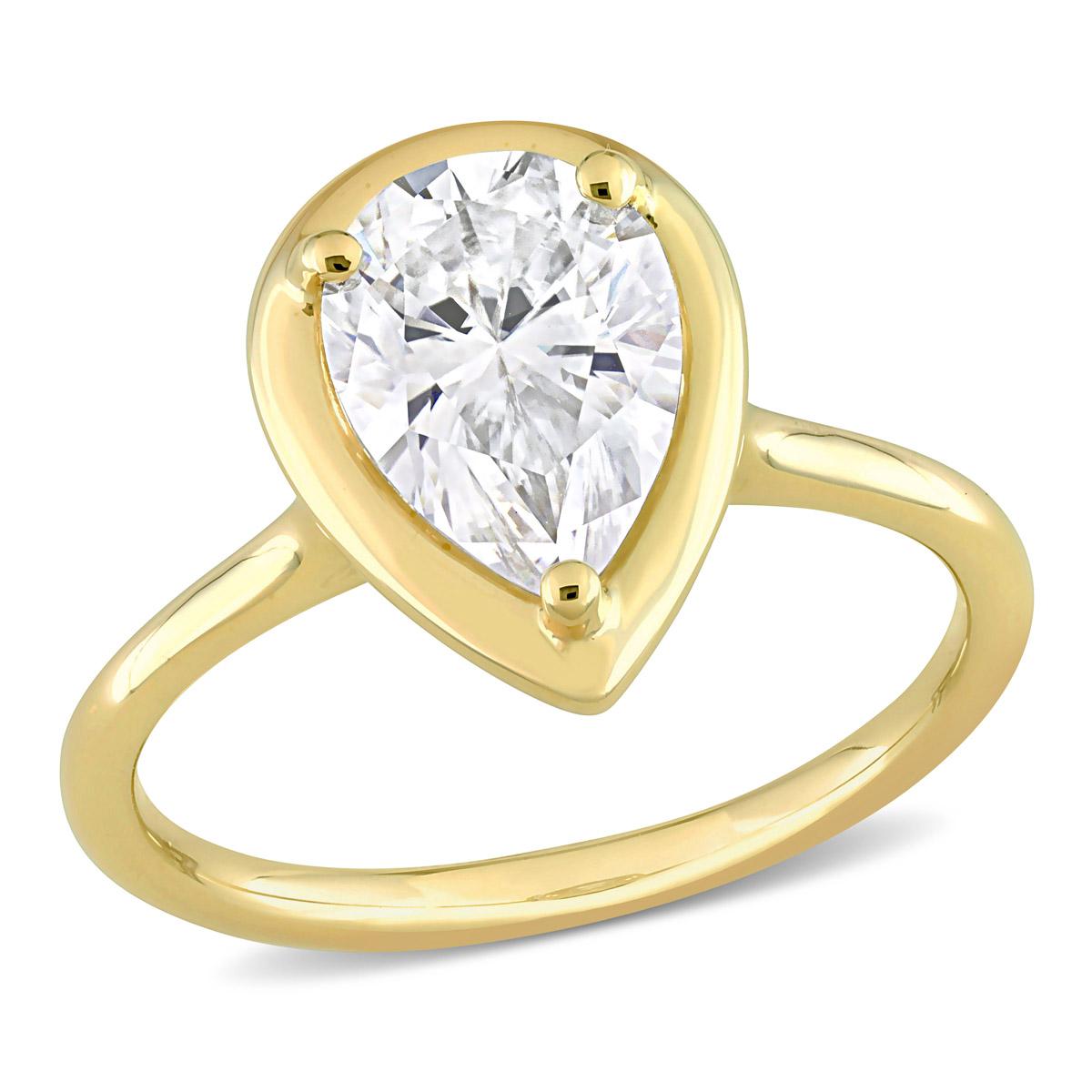 Gemstone Classics™ 10kt. Gold 2ctw. Moissanite Pear Shape...