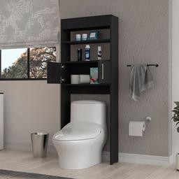 FM FURNITURE Valencia Black Wengue Over The Toilet Cabinet