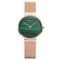 Womens BERING Rose Gold Genuine Malichite Dial Watch - 14531-368 - image 1