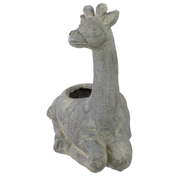 Northlight Seasonal 16in. Seated Giraffe Outdoor Garden Planter