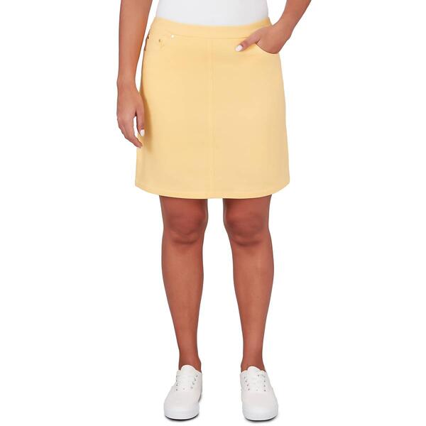 Womens Hearts of Palm Sol Mates Solid Stretch Skort - image 