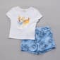 Girls (7-16) No Comment Corgi Graphic Tee w/ Print Short - image 2
