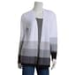 Womens 89th & Madison Long Sleeve Ombre Chevron Cardigan - image 1