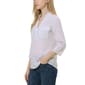 Womens NY Collection 3/4 Sleeve Solid V Neck Blouse - image 3