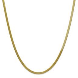 Unisex Gold Classics(tm) 10kt. 3.0mm 24in. Silky Herringbone Chain