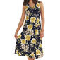 Womens Robbie Bee Sleeveless Floral Drape Neck A-Line Dress - image 2