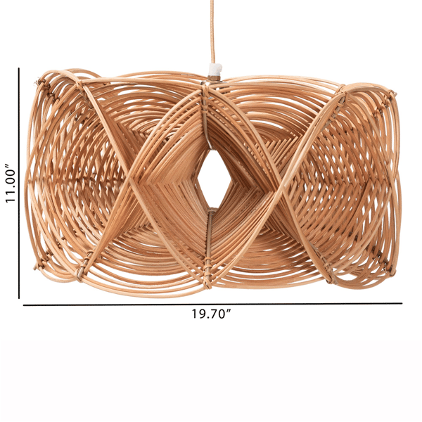 bali & pari Jeneth Natural Rattan Pendant Lampshade