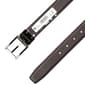 Mens Perry Ellis 32mm Reversible Carbon Fiber Keeper Leather Belt - image 3