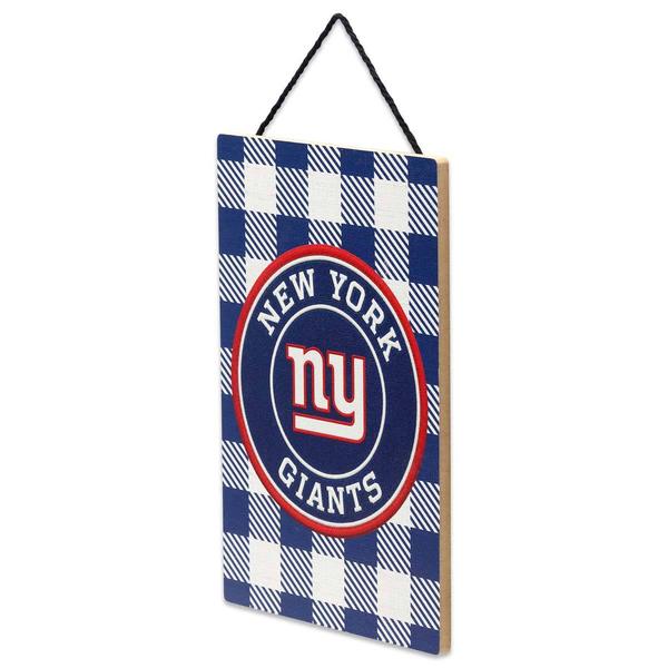 Open Road Giants Plaid Hanging Wood