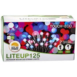 Touch of Eco Light Up Red/White/Blue Solar String Lights