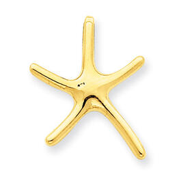 Gold Classics&#40;tm&#41; 14k. Starfish Chain Slide Charm