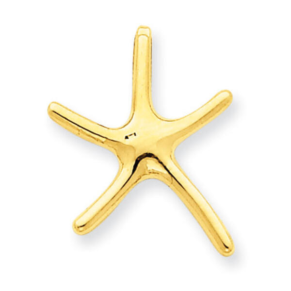 Gold Classics&#40;tm&#41; 14k. Starfish Chain Slide Charm - image 