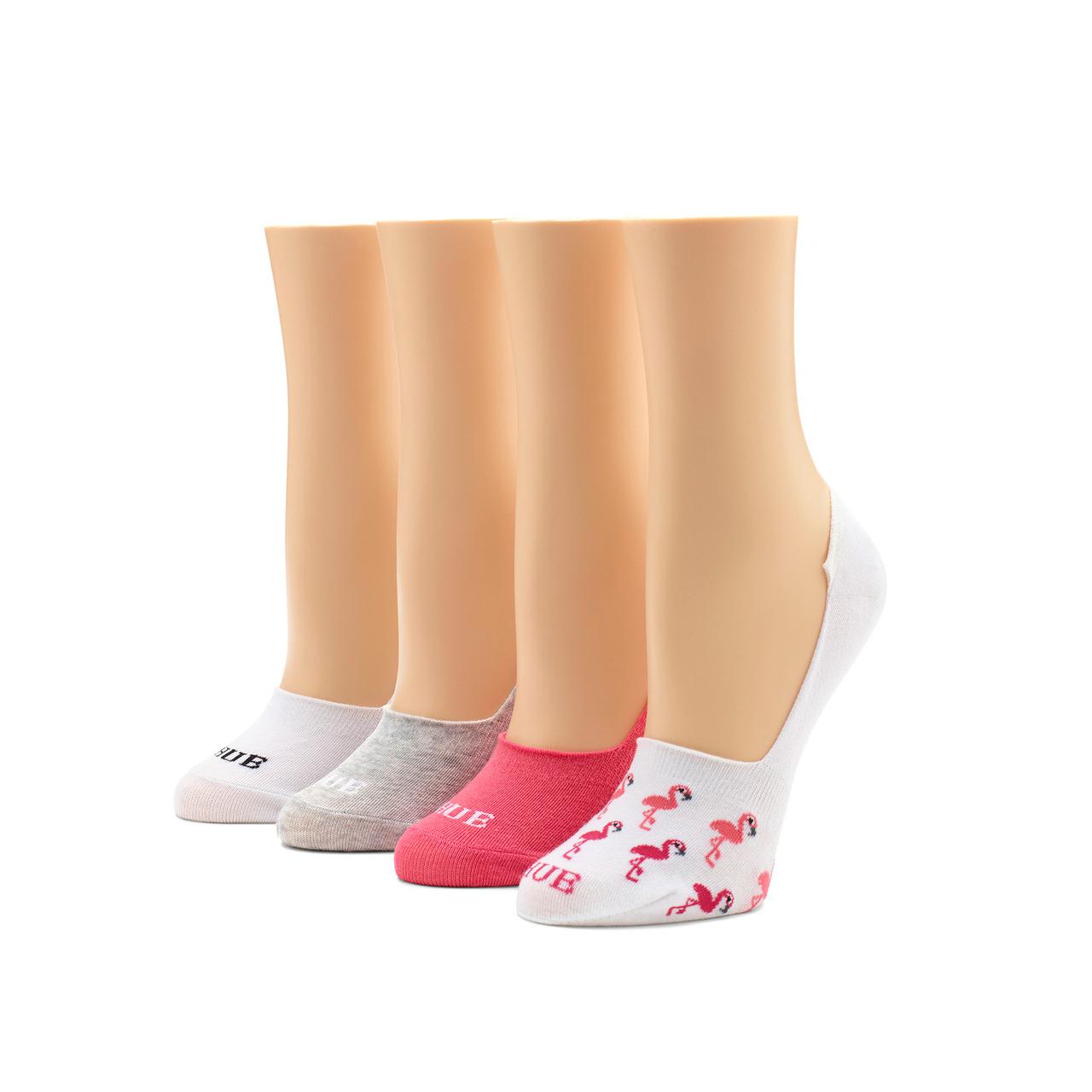 Womens HUE® 4pk. Sneaker Liner Socks