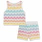 Baby Girl (3-12M) Little Me(R) Wavy Pointelle Top & Short Set - image 1