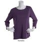 Petite Hasting & Smith 3/4 Sleeve Polka Dot Open Crew Neck Tee - image 7