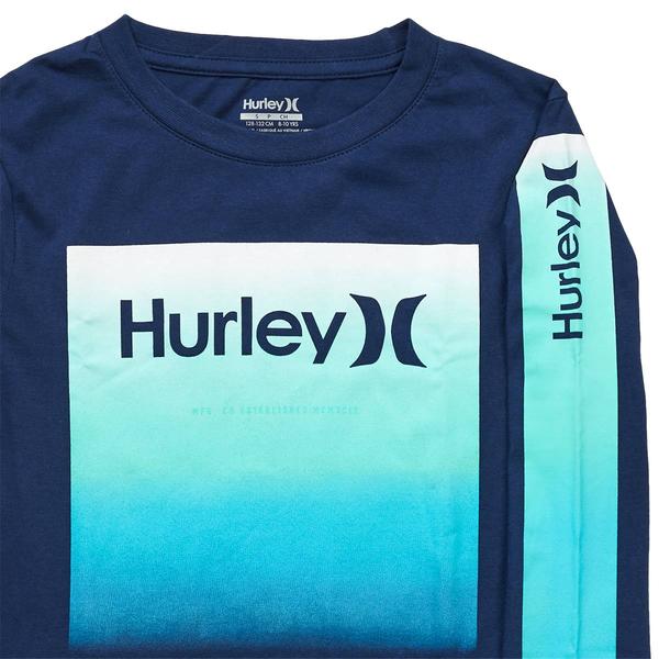 Boys (8-20) Hurley Ombre Graphic Long Sleeve Tee - Night