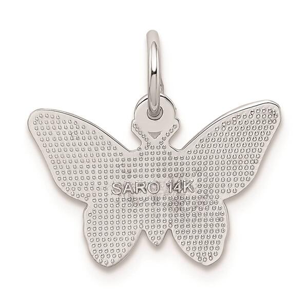 Gold Classics&#8482; 14kt. White Gold Butterfly Charm