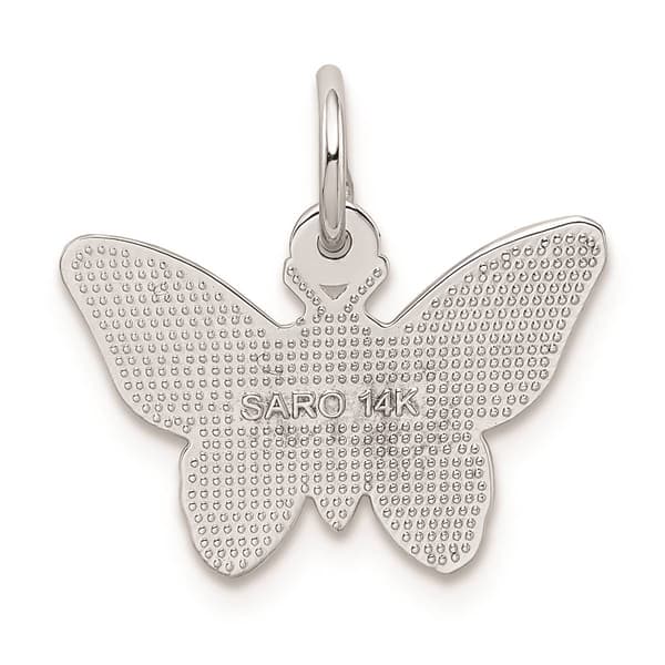 Gold Classics&#8482; 14kt. White Gold Butterfly Charm