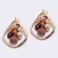 Ashley Cooper(tm) Gold-Tone Teardrop & Berry-Toned Beads Earrings - image 1