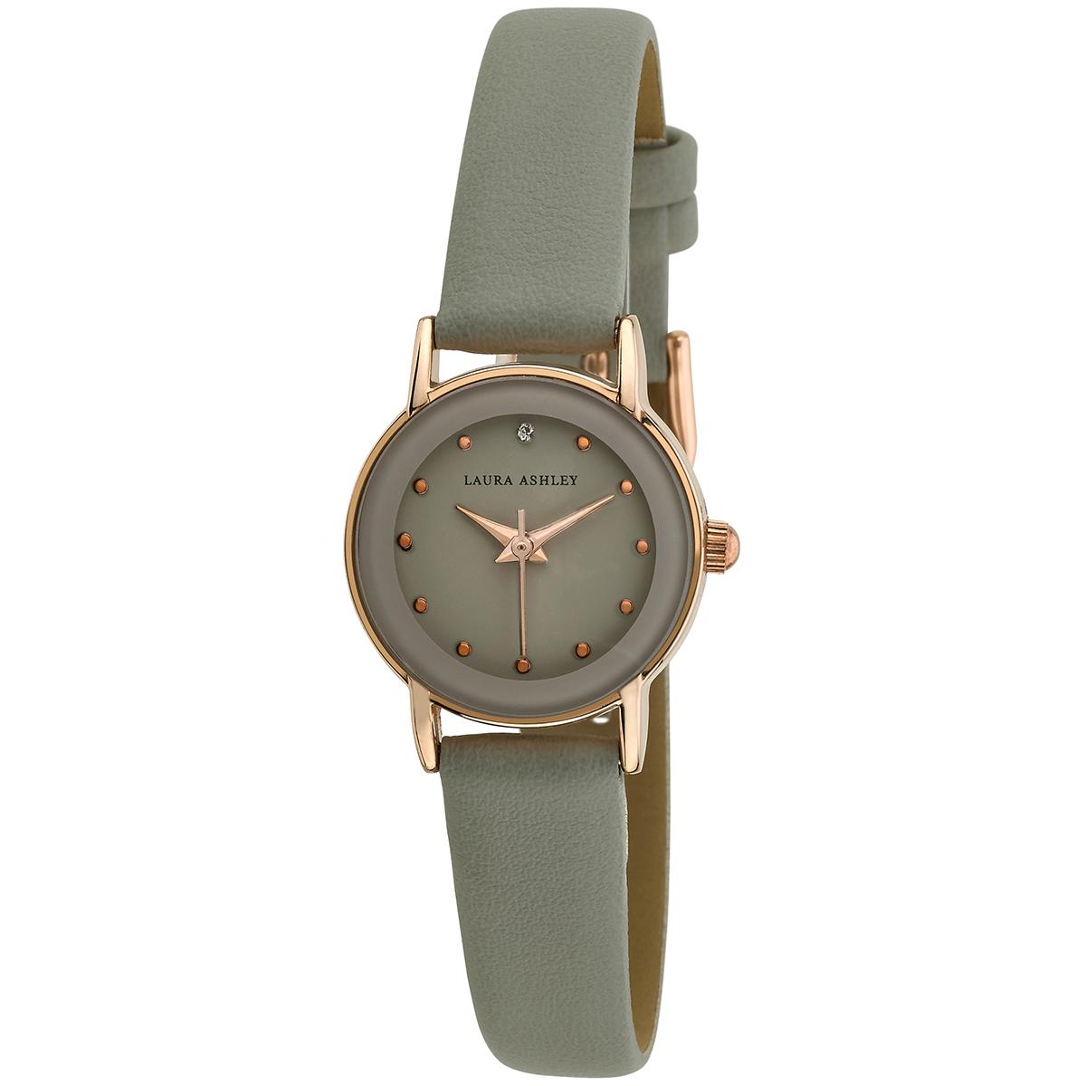 Womens Laura Ashley® Grey Dial and Strap Watch - LA3002GY