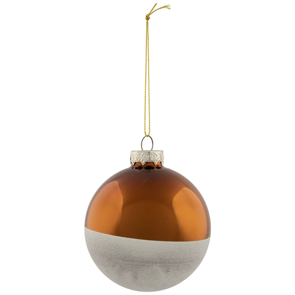 Northlight 4ct. Dual Color Glass Christmas Ball Ornaments