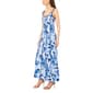 Womens MSK Sleeveless Floral Seam Down Linen Midi Dress - image 3