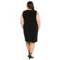 Plus Size R&M Richards 3/4 Sleeve Geometric Jacket Dress - image 4