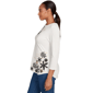 Petite Ruby Rd. Must Haves II Snowflake Script Tee - image 4
