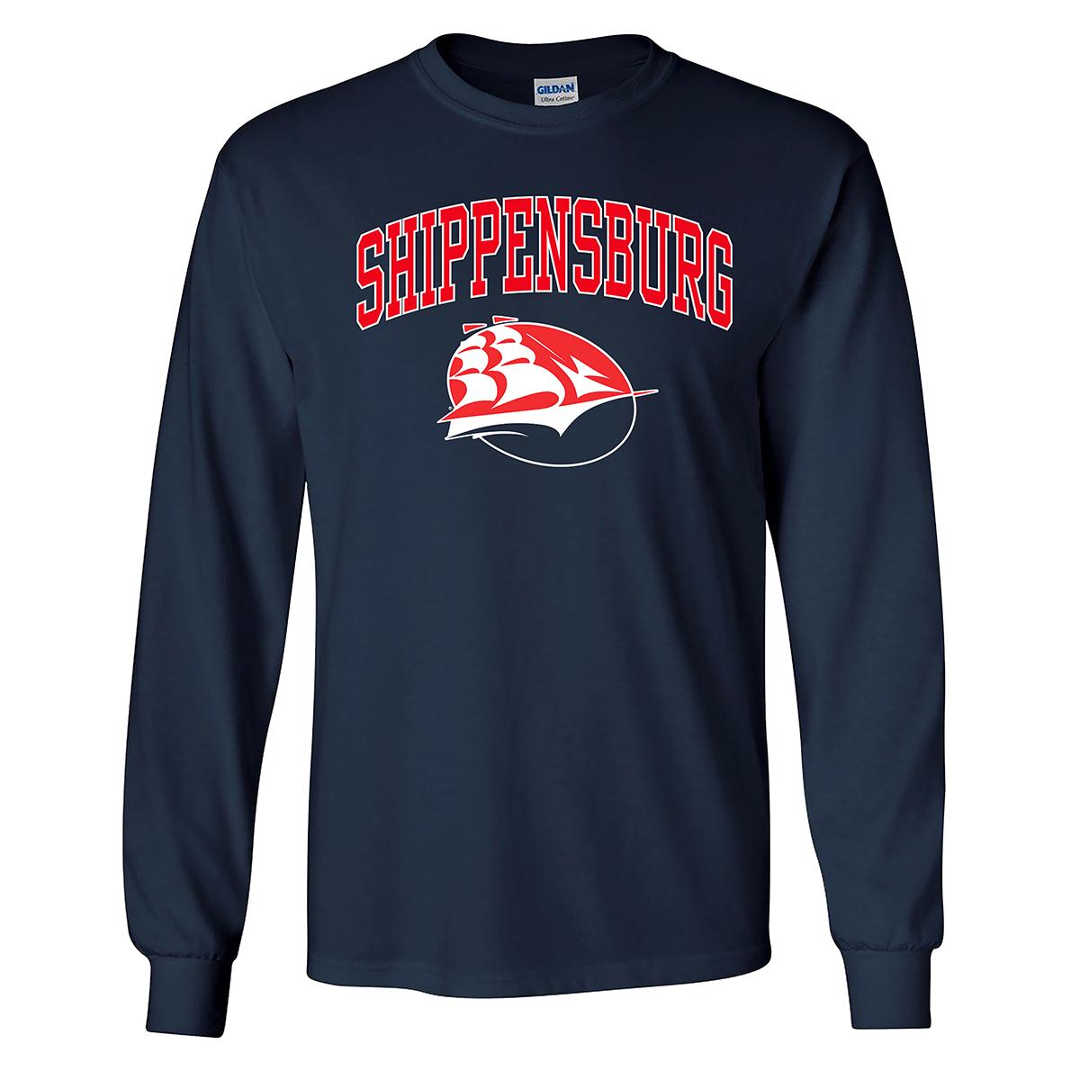 Mens Shippensburg Pride Mascot Solid Long Sleeve Tee